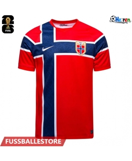 Günstige Norwegen Heimtrikot WM 2026 Kurzarm